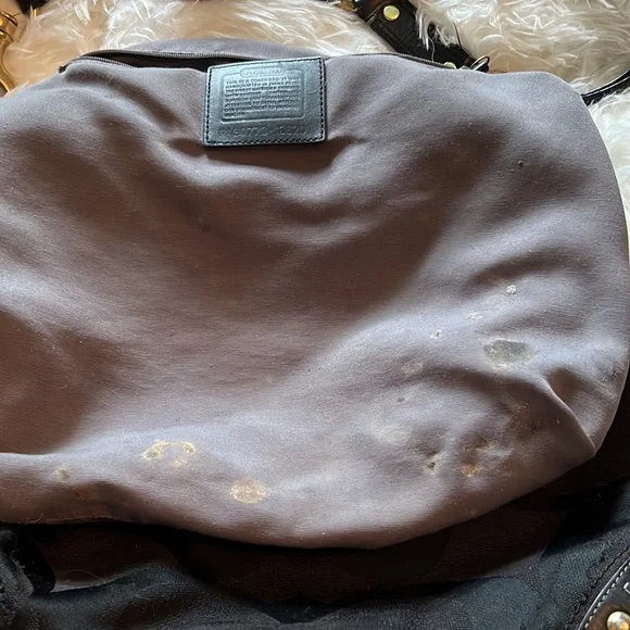 Coach vintage black well used shoulder bag - Picture 4 of 9